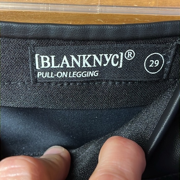 Blanket NYC Leggings 29 ankle pull on Polyurethane Viscose black shiny nightwear - Picture 6 of 8